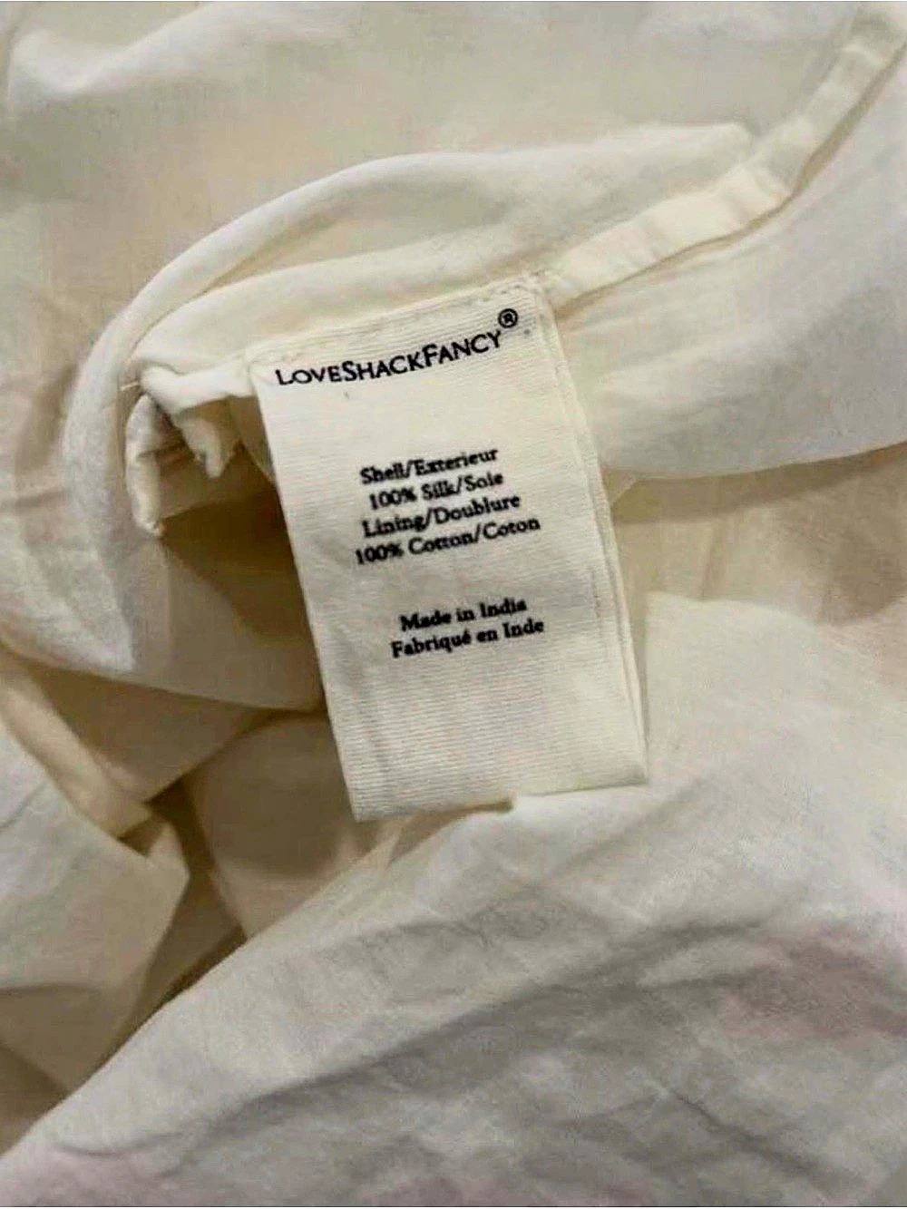 LOVESHACKFANCY Helena Dress Floral Lace Midi Dress White Small - Picture 4 of 4